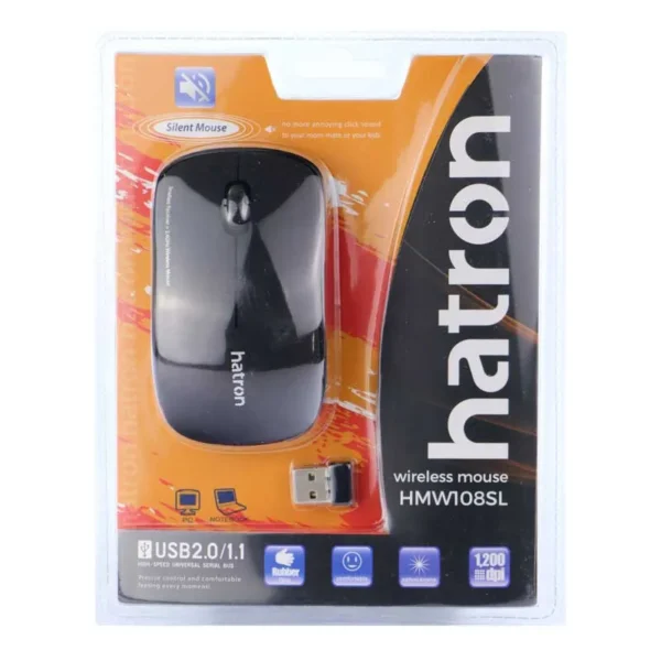 موس بی‌سیم هترون مدل HMW108SL بی صدا - تصویر 7