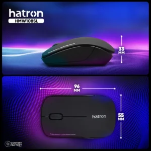 موس بی‌سیم هترون مدل HMW108SL بی صدا