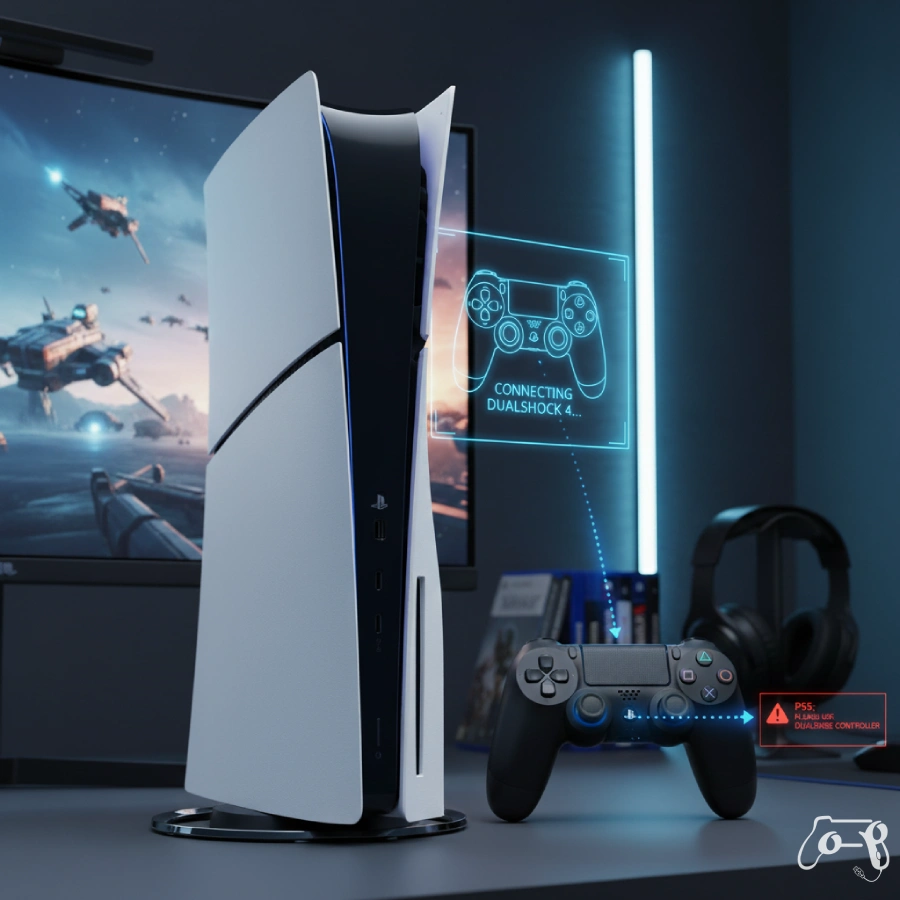 اتصال دسته PS4 به PS5