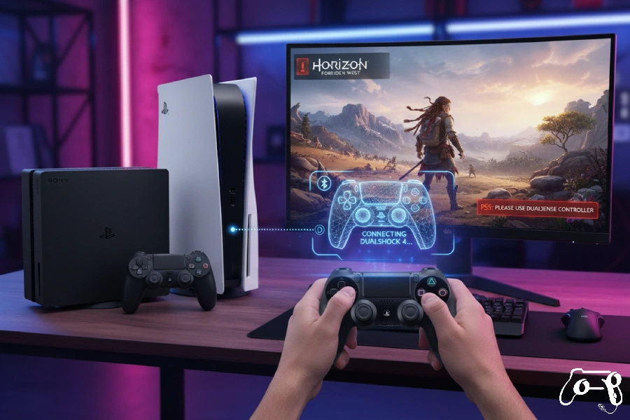 اتصال دسته PS4 به PS5