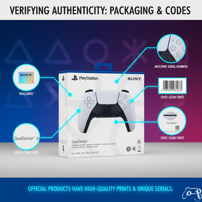 تشخیص دسته PS5 اصل از فیک