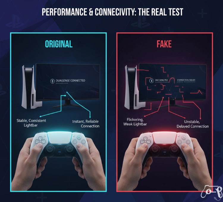 تشخیص دسته PS5 اصل از فیک