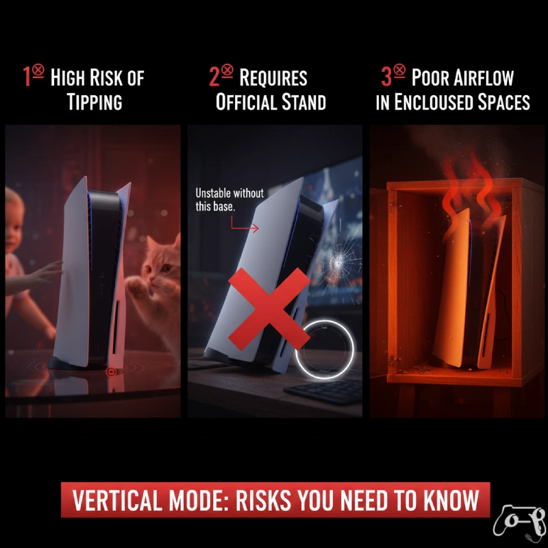 معایب حالت عمودی ps5