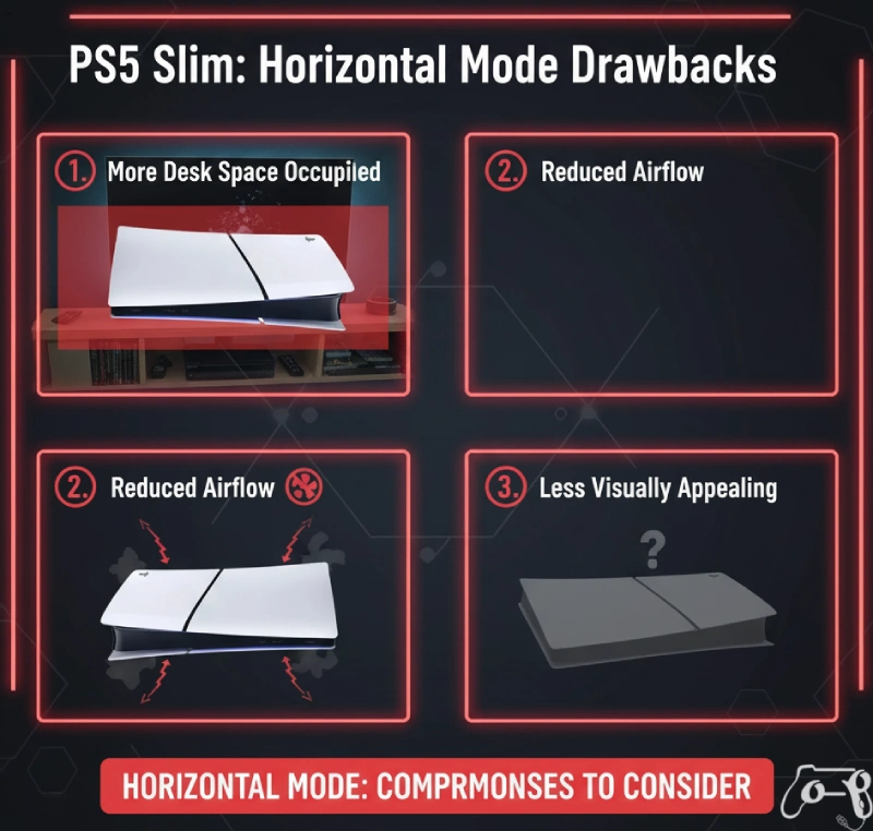 معایب PS5 افقی