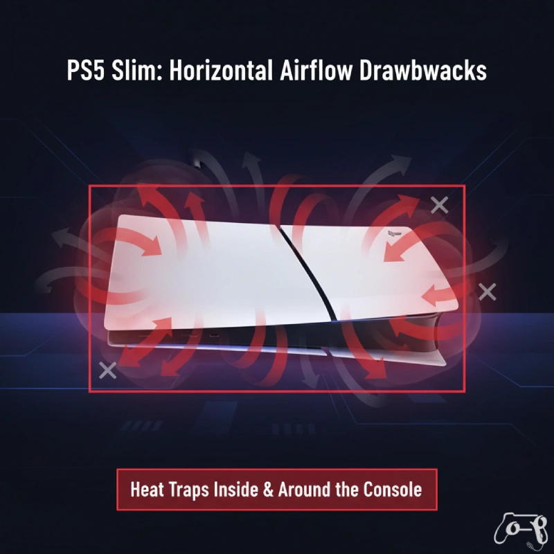 PS5 خوابیده افقی