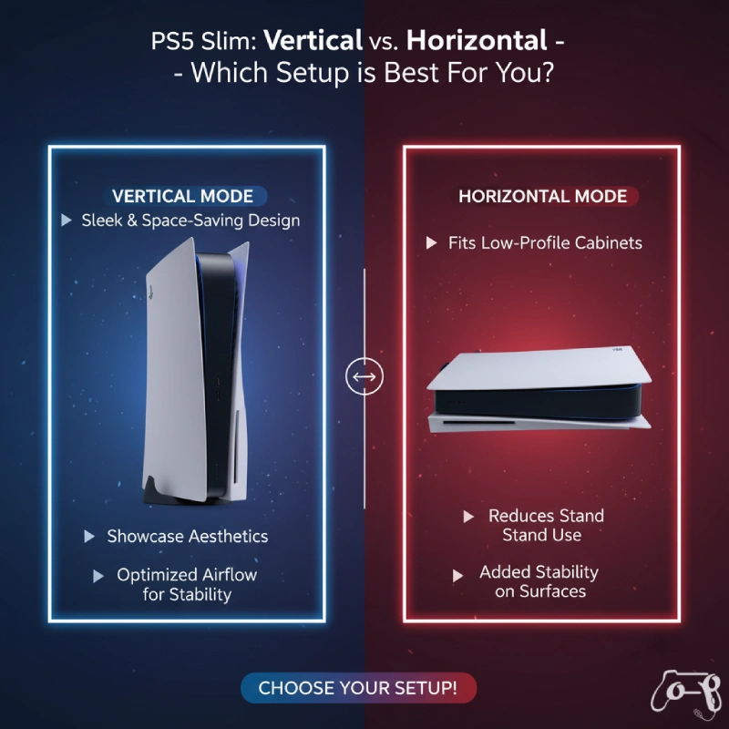 PS5 را عمودی بگذاریم یا افقی