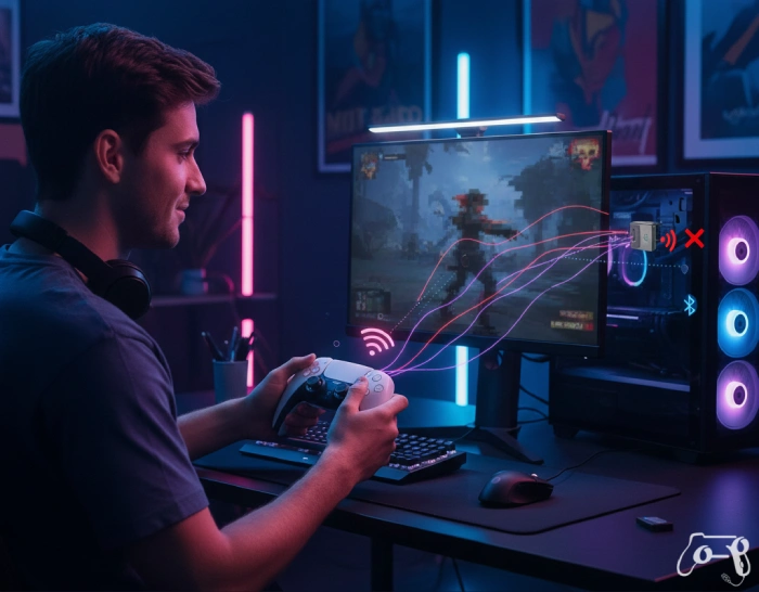 لگ داشتن دسته ps5 در هنگام وصل کردن به کامپیوتر