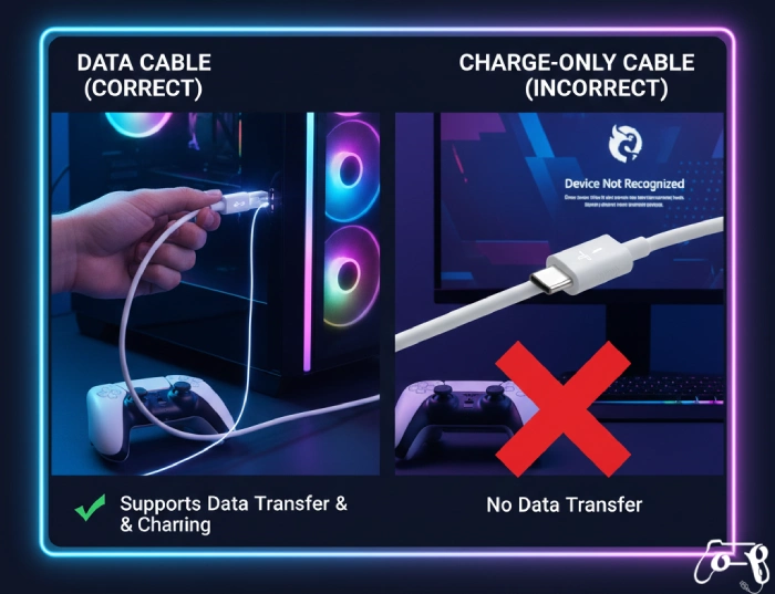 اتصال دسته ps5 به کامپیوتر