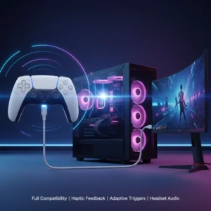 اتصال دسته ps5 به کامپیوتر