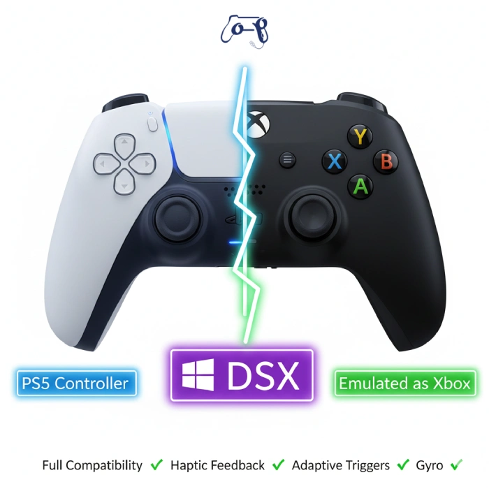 اتصال دسته ps5 به کامپیوتر