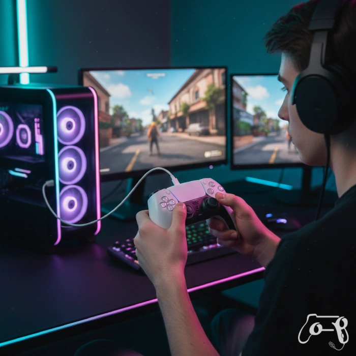 اتصال دسته ps5 به کامپیوتر