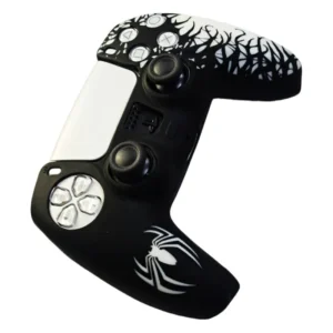 روکش دسته PS5 طرح  عنکبوتی مشکی سفید