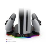 پایه فن و شارژر دسته PS5 اسلیم دابی مدل TP5-3583