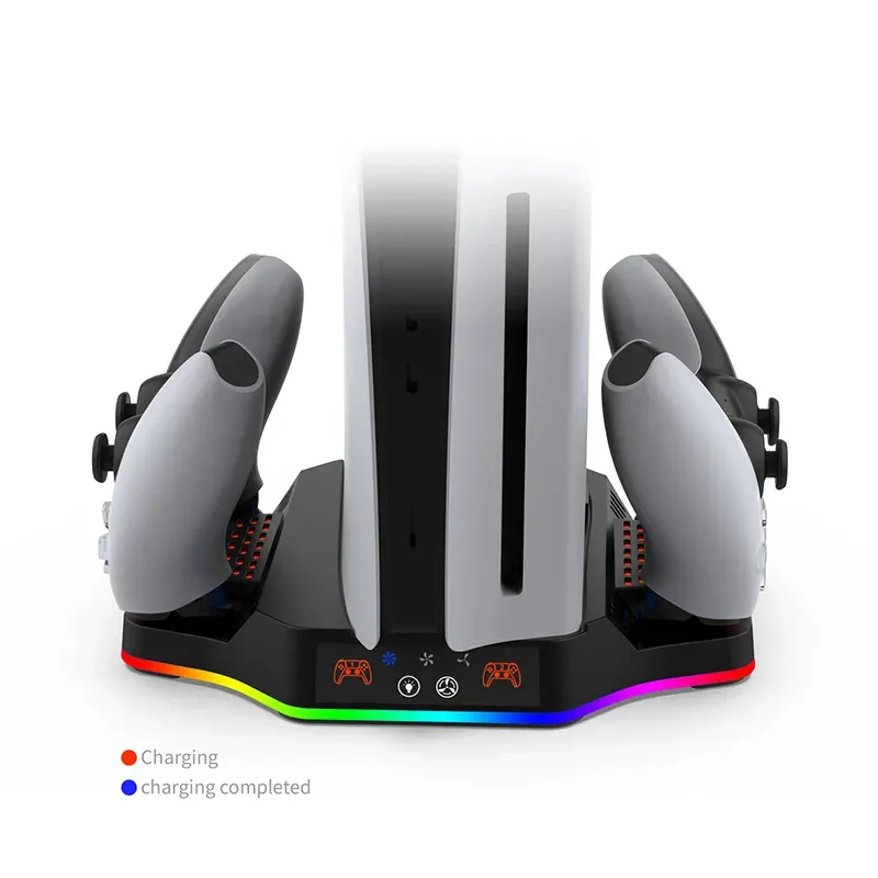 پایه فن و شارژر دسته PS5 اسلیم دابی مدل TP5-3583